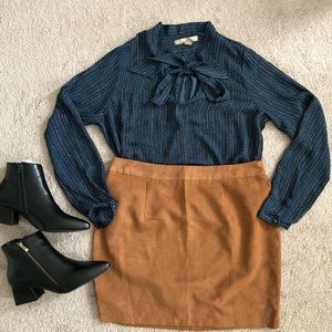 Boohoo Faux Suede Skirt